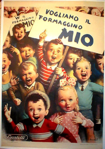 Targa vintage formaggino mio - targa, mio"